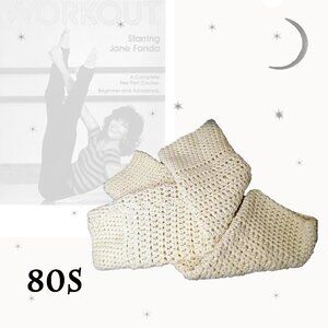 Vintage Leg Warmers, Home Made 80s Bunni Frog, Campcore, Animecore, Balletcore